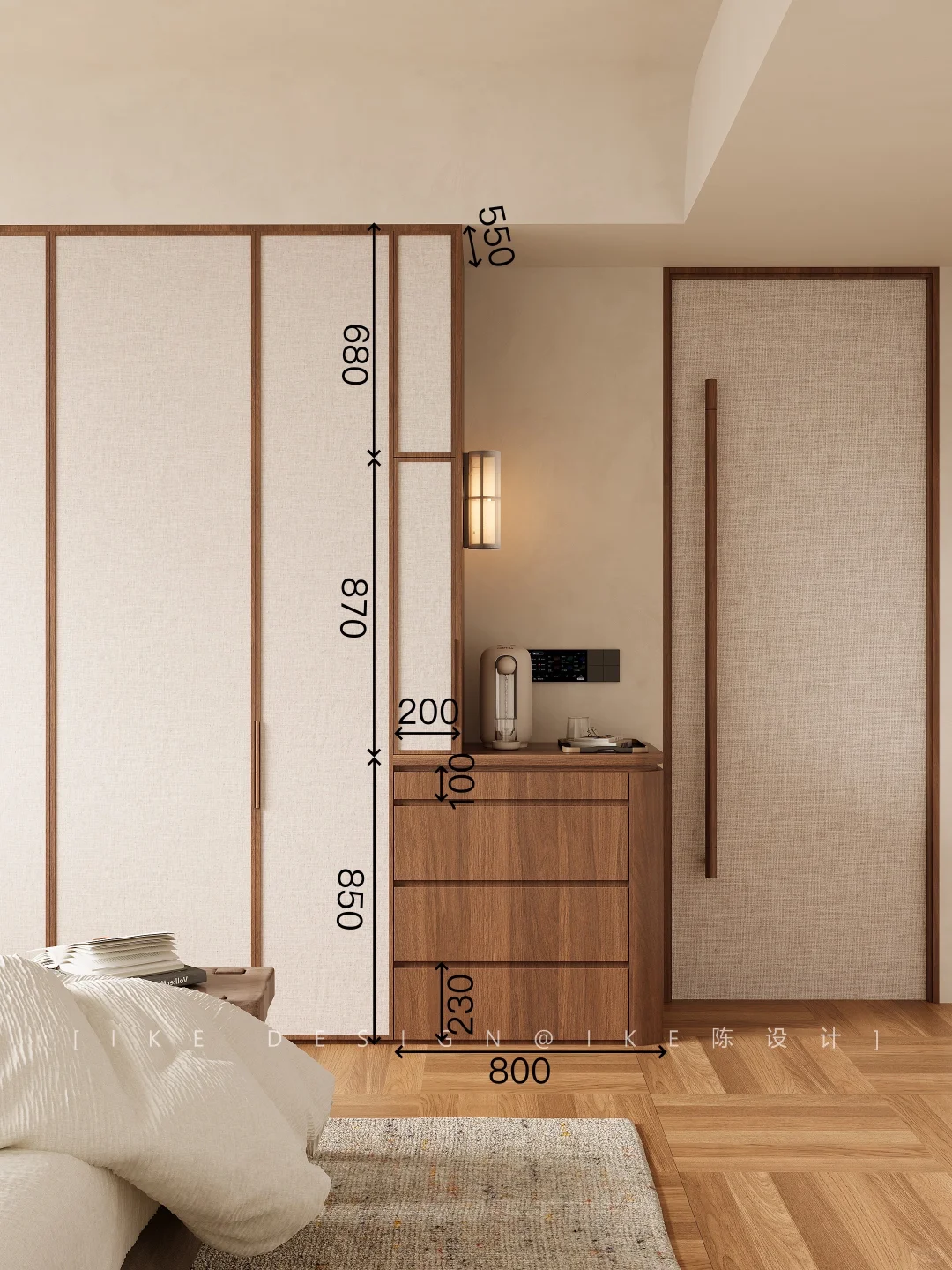 适老化设计，在转角预留一个用药站?