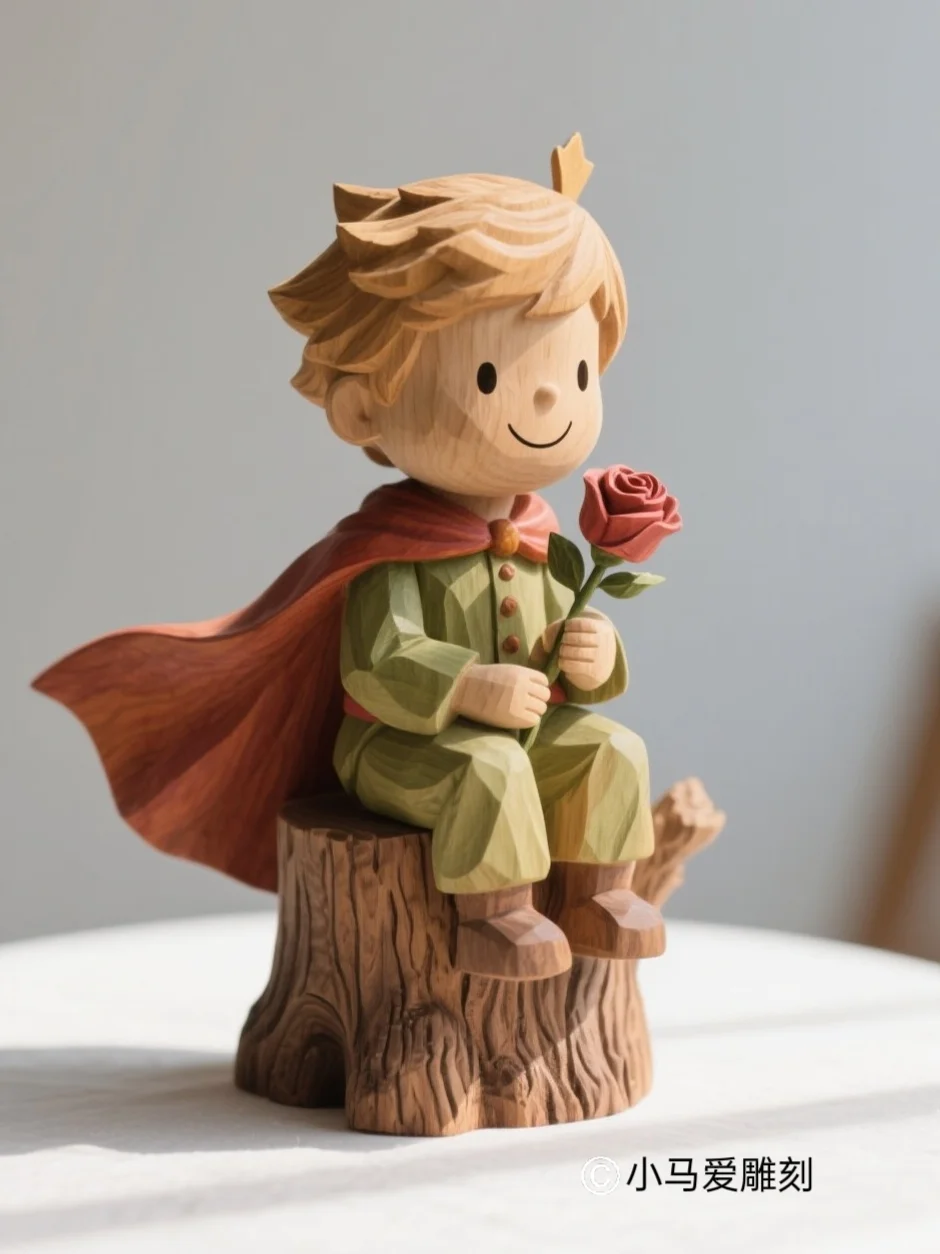 挑战100款木雕工艺品｜玫瑰王子
