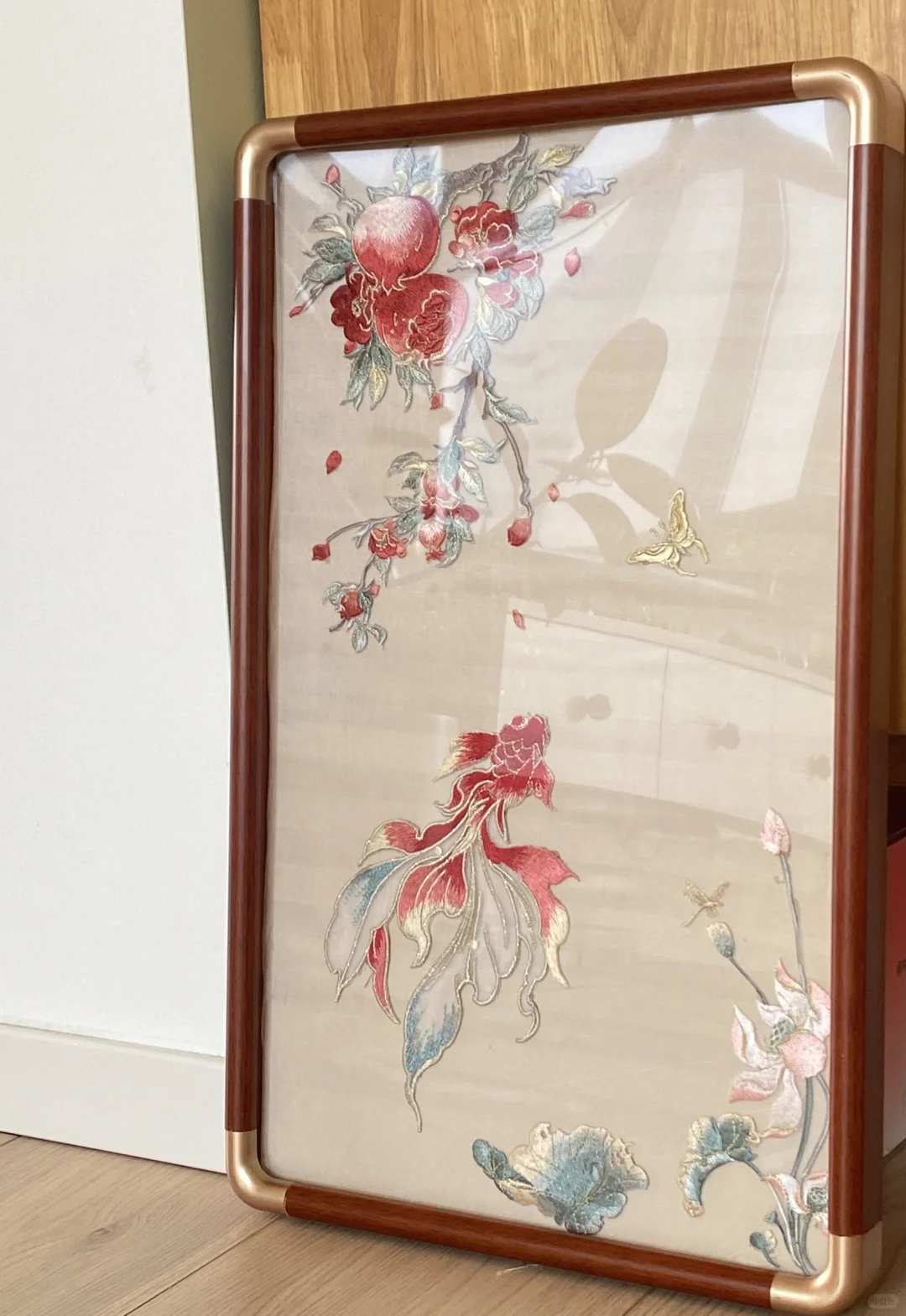 第一幅刺绣画来了呀