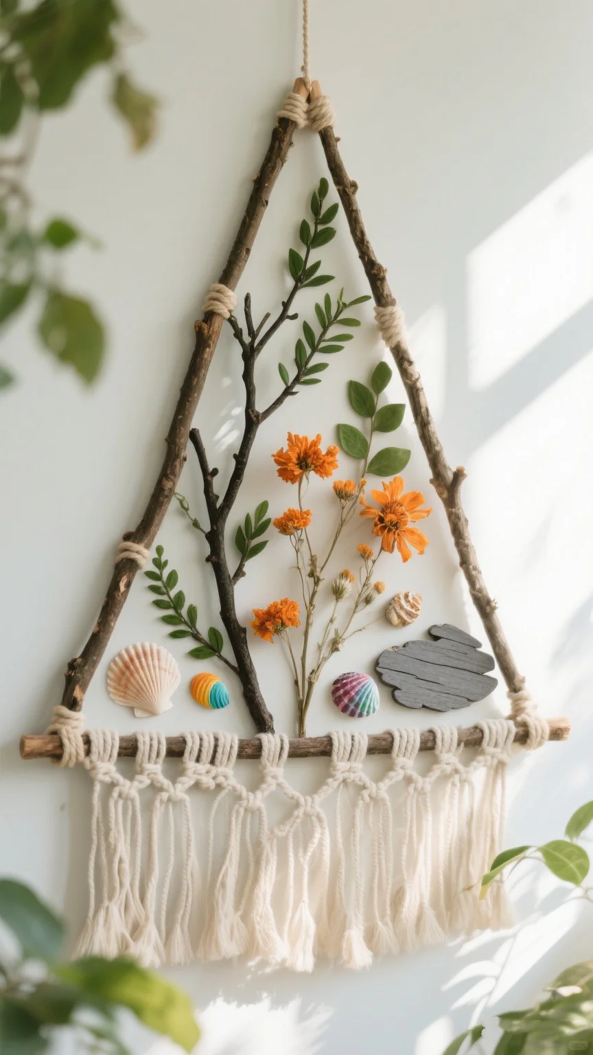 美美的藤编挂饰～✨挂在墙上好看～