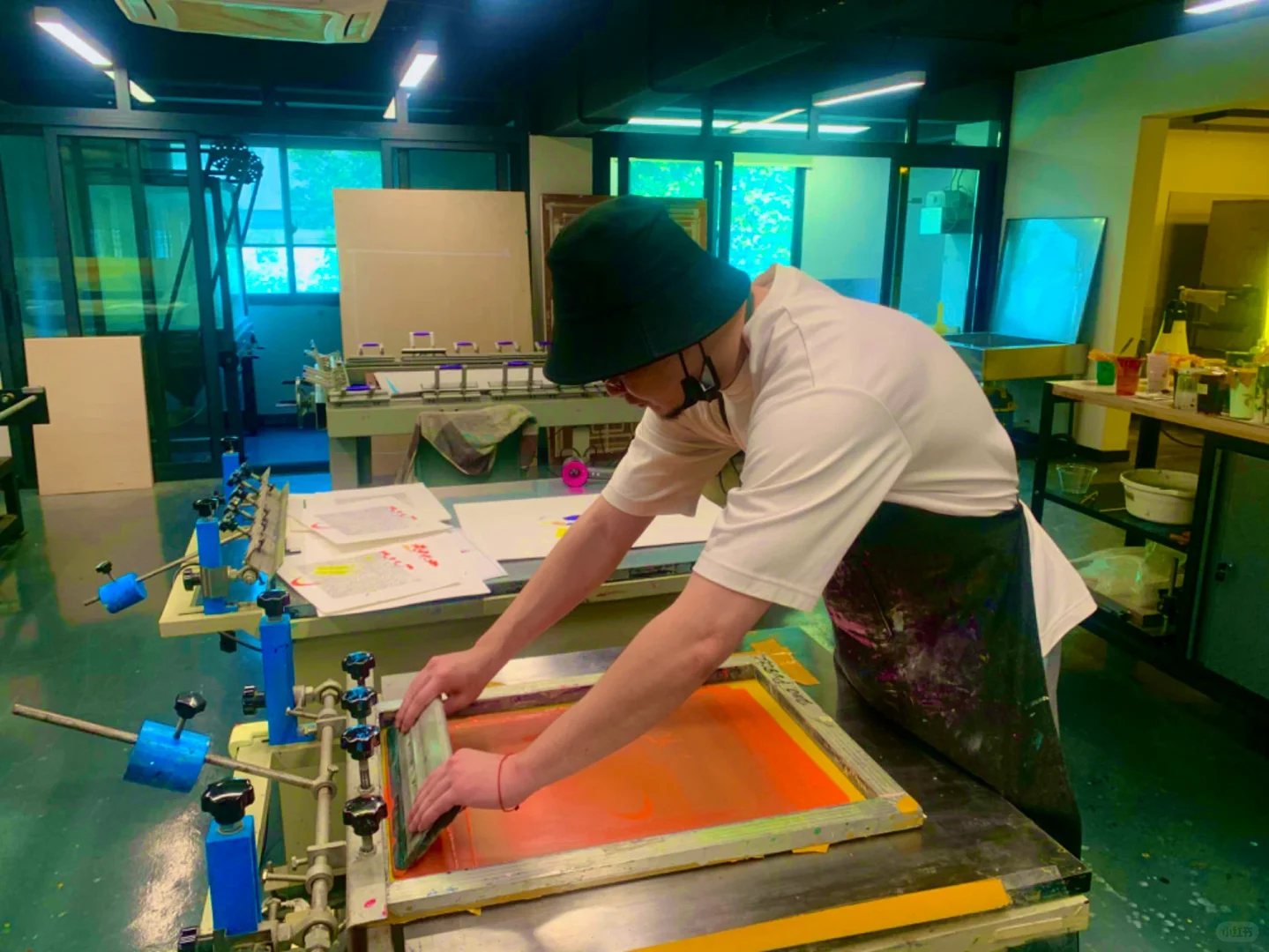 兴趣成长计划|?版画基地丝网印刷学习?