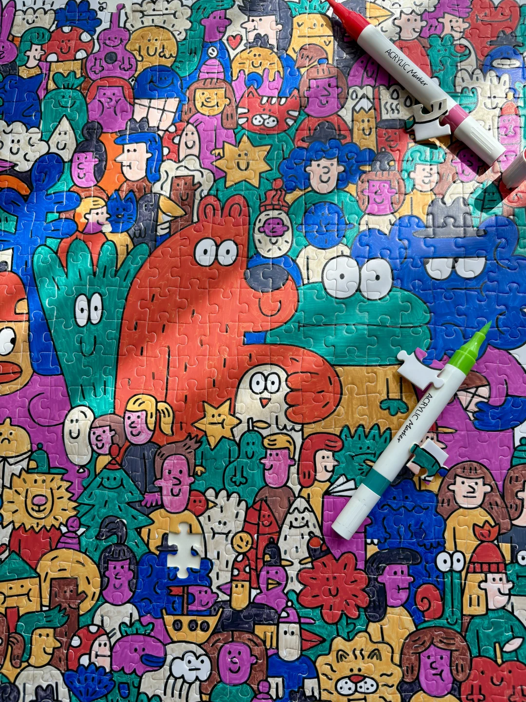 拼图的尽头是涂鸦！！