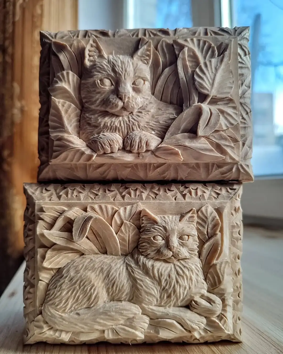 分享一组木雕浮雕作品（俄罗斯艺术家作品）