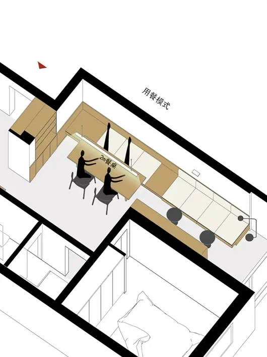 不敢相信!70㎡户型居然被改造出这么多功能!