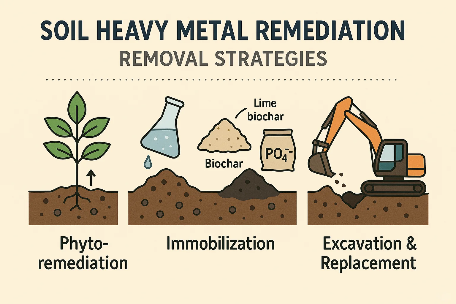 土壤重金属去处策略