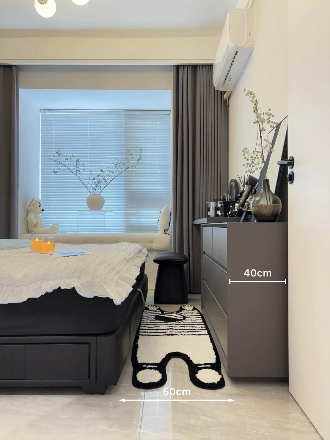 跟着买❗️斗柜梳妆台一体选购攻略,附尺寸❗️