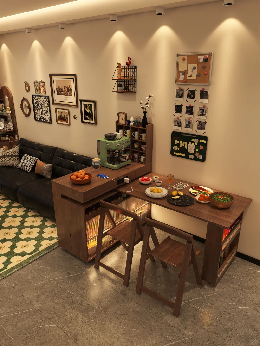 小户型这才是真正的客餐厅一体?