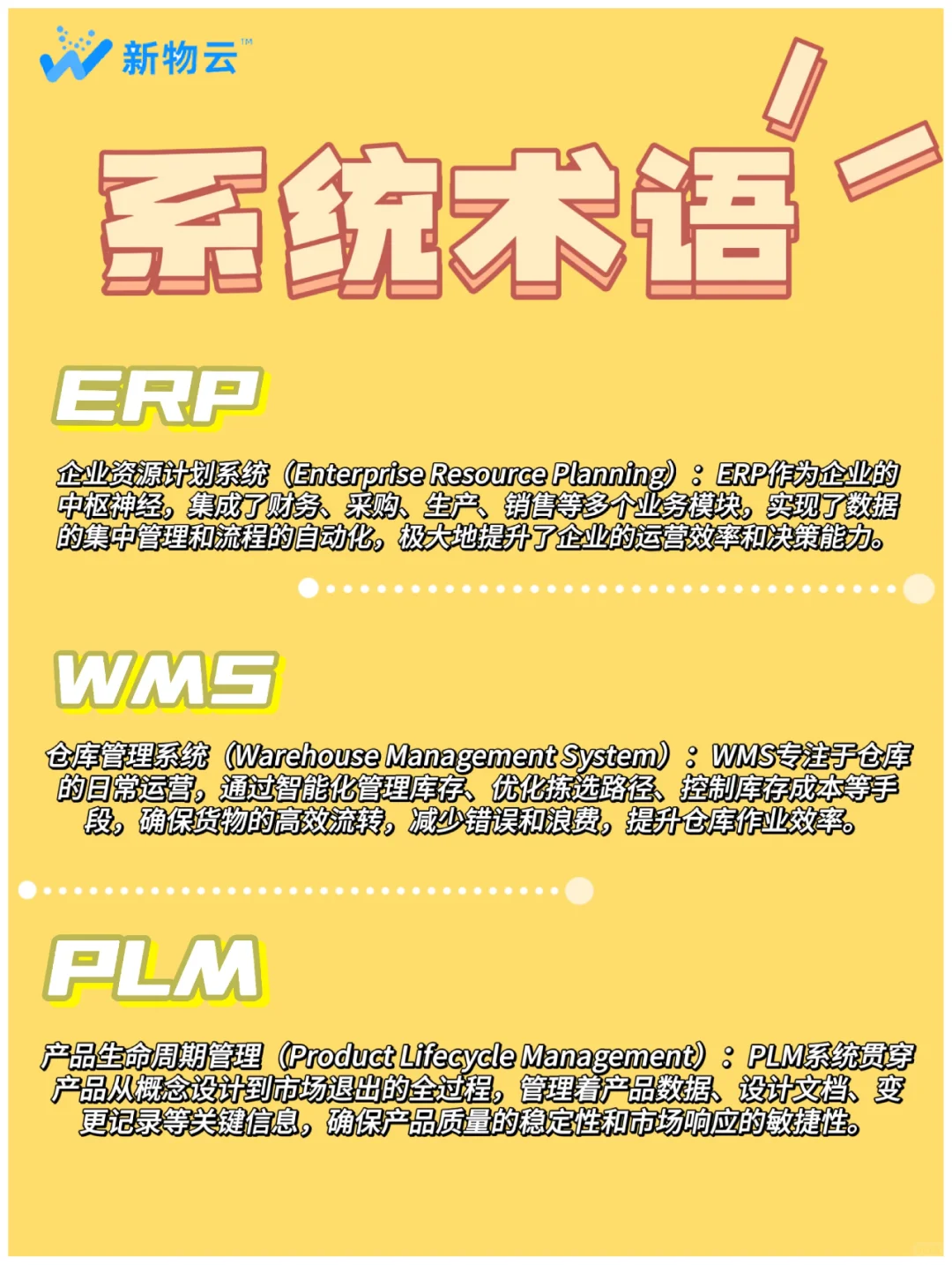 ERP、WMS、PLM、SCM、BOM...都是什么意思？