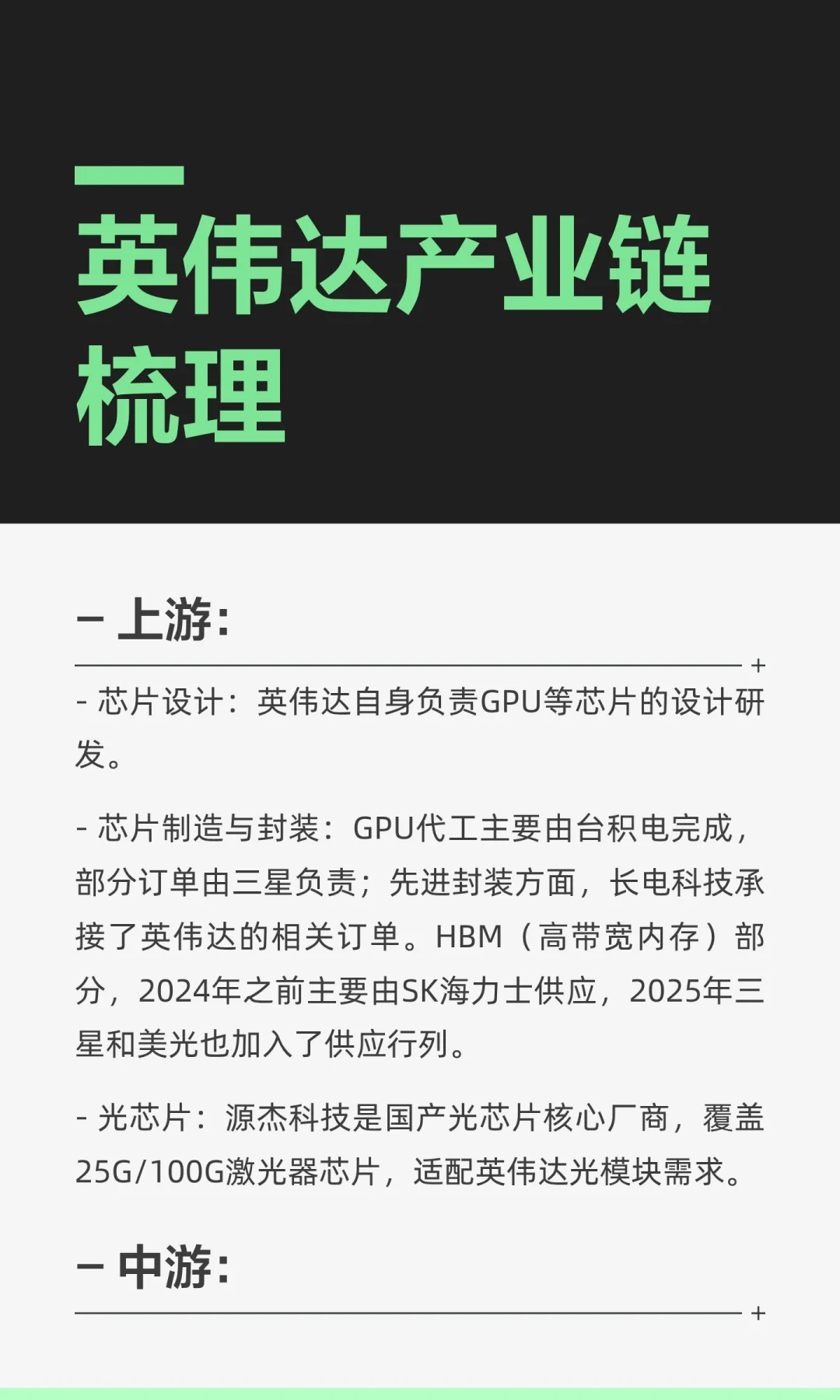 英伟达产业链梳理
