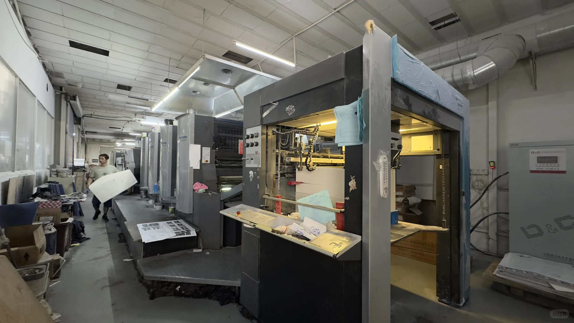 第一次进印刷车间