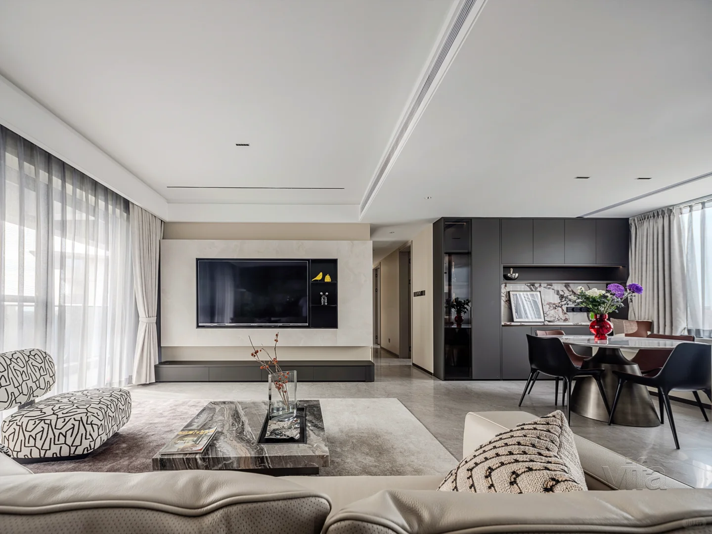 这个143㎡极简平层,真好抄作业