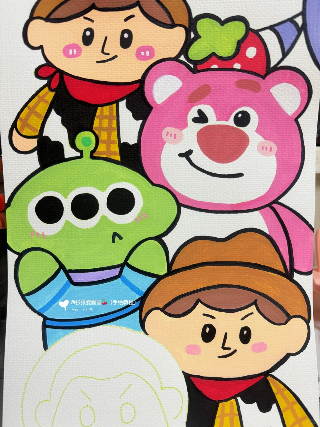 挑战1️⃣0️⃣0️⃣张画（54/100）玩具总动员??