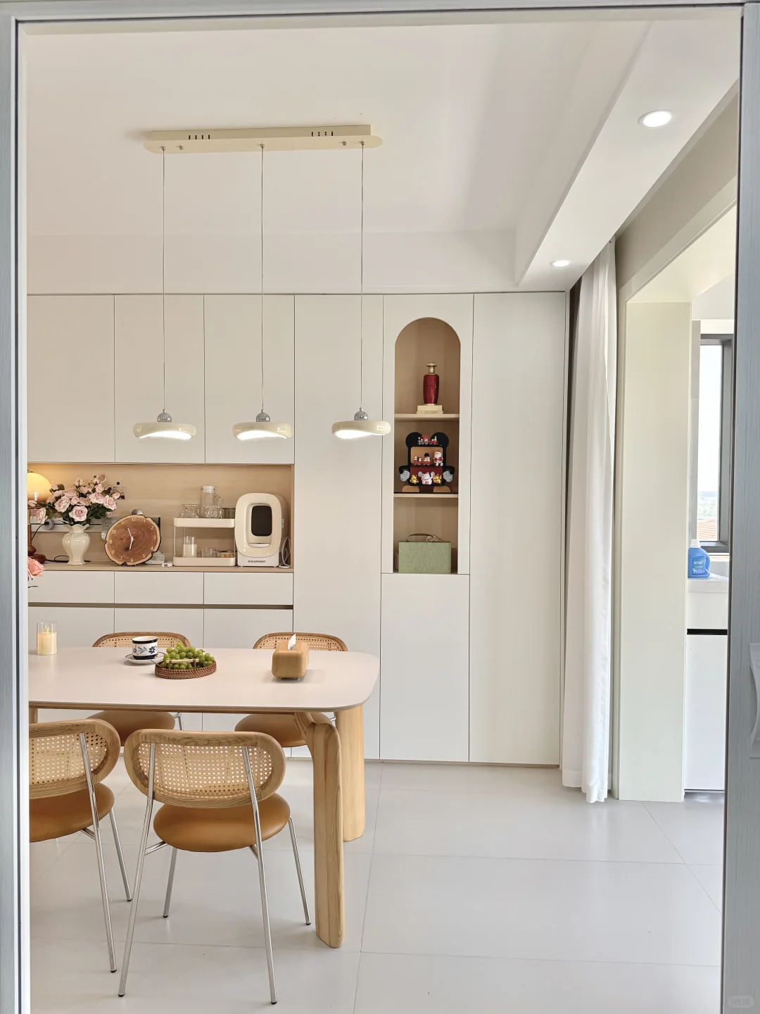 入住后的奶油小家,居家幸福感持续提升