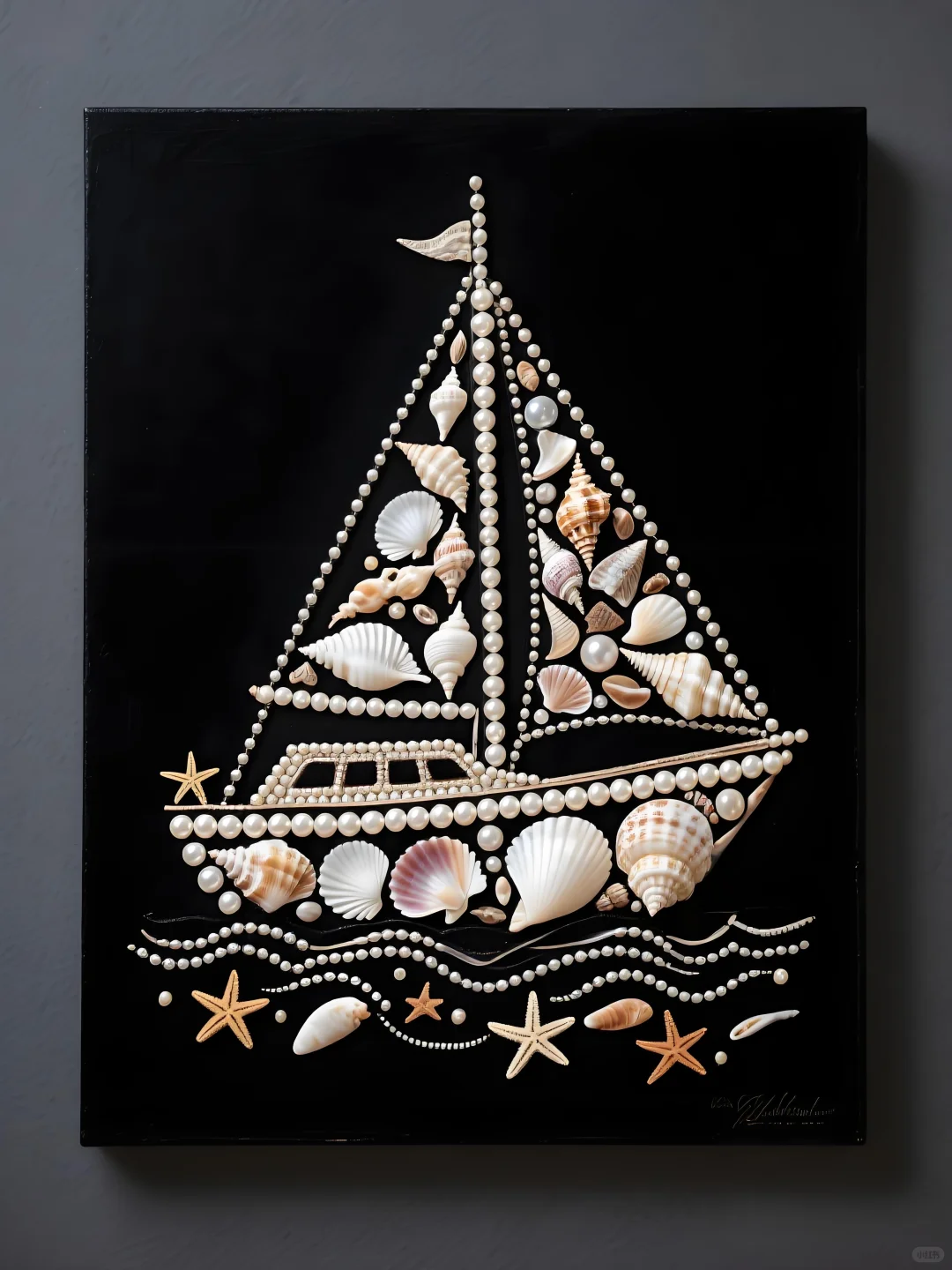 捡到的贝壳别扔，做个小帆船吧⛵