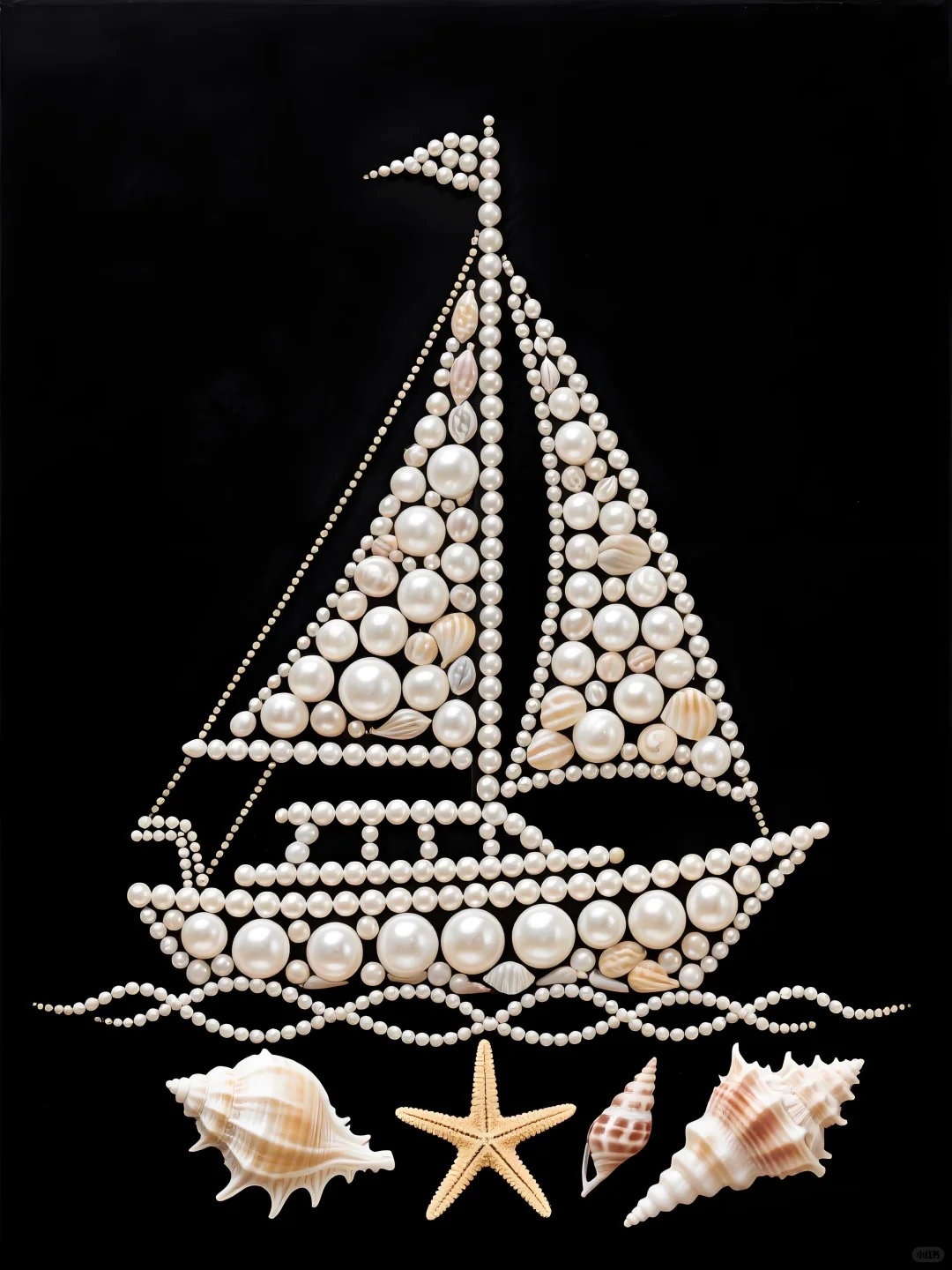 捡到的贝壳别扔，做个小帆船吧⛵