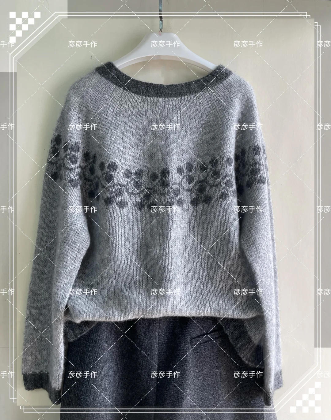 『一剪梅』编织人生云雾线提花衣（附编织说明）