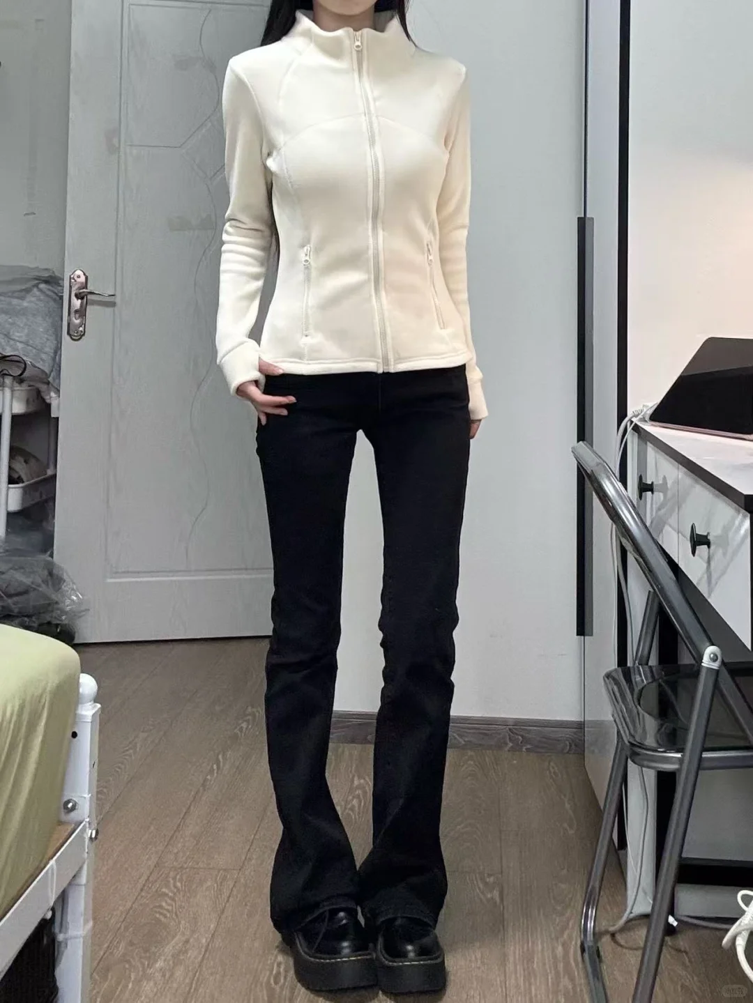 修身摇粒绒小外套