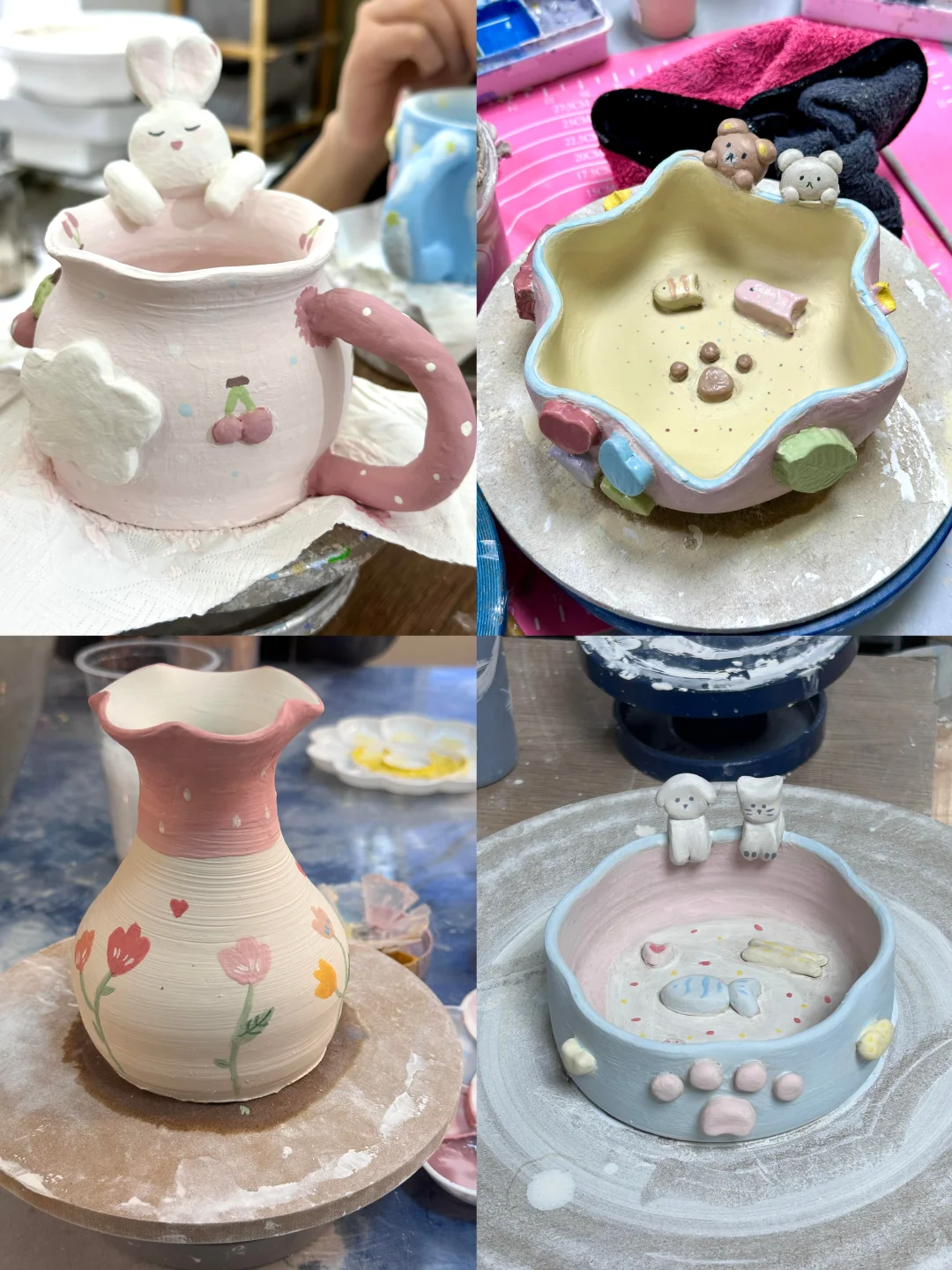 好朋友 下次见面我们一起做陶瓷吧！