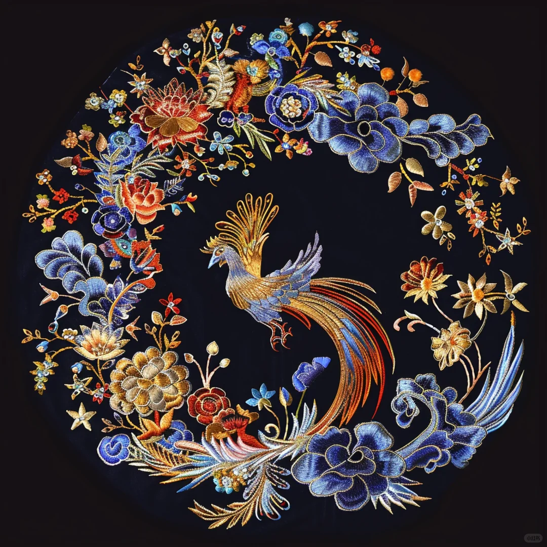 传统刺绣图案设计～