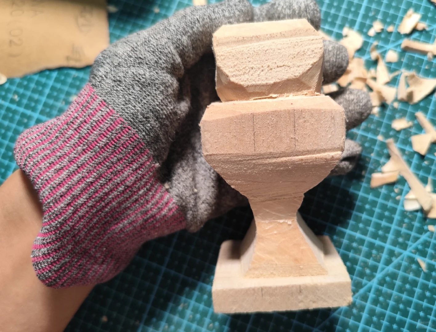 木雕新手不想削心形了~