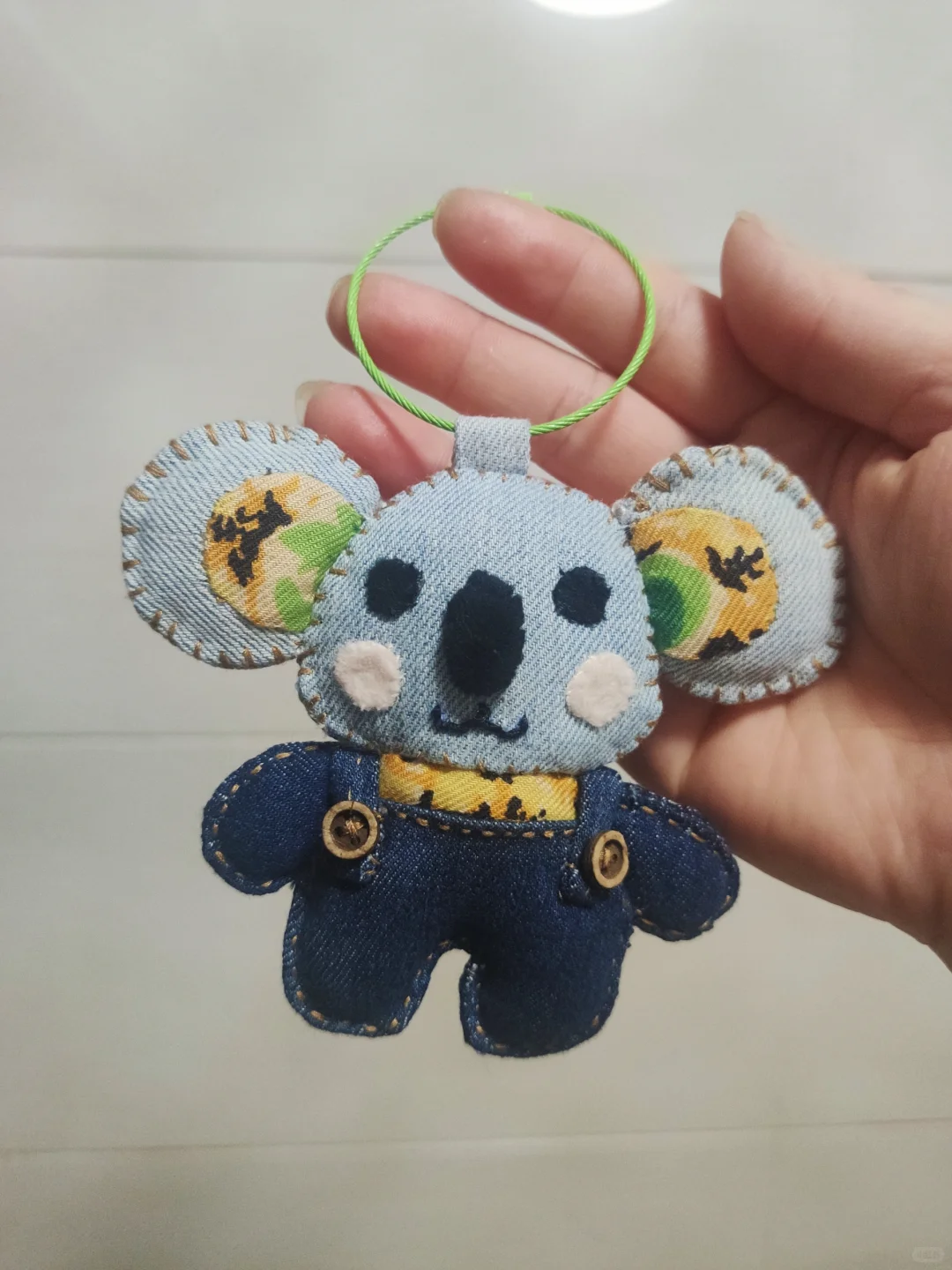 手缝考拉可可挂件（附图纸）