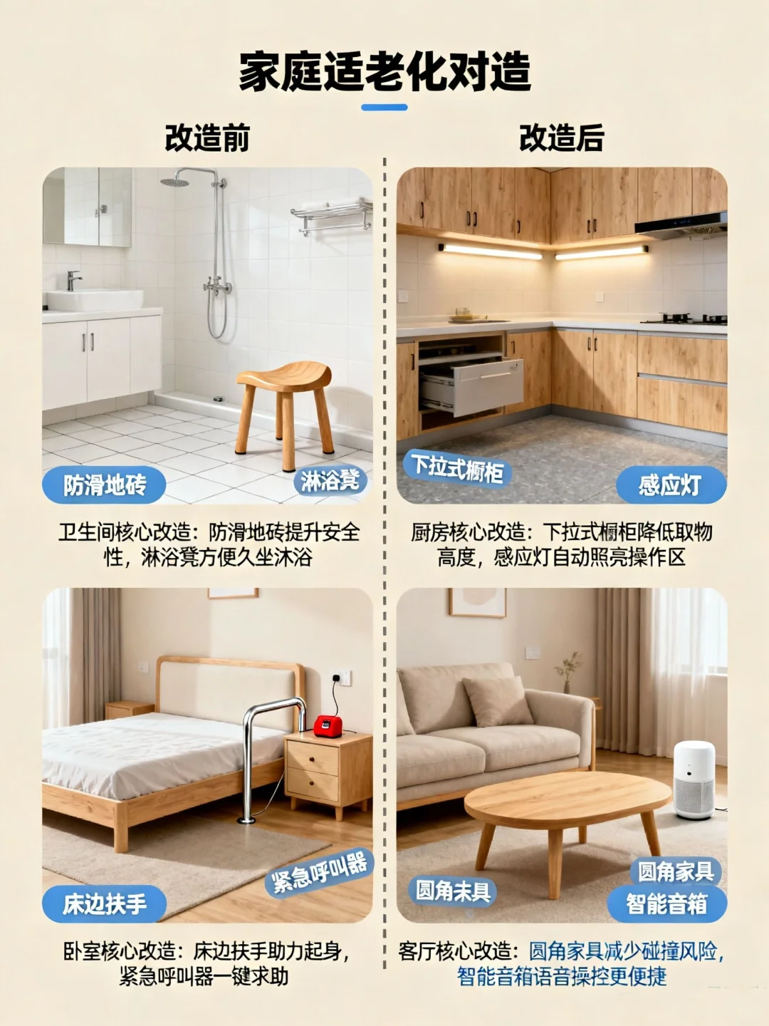 4️⃣大懒人适老化改造!抓紧码住!