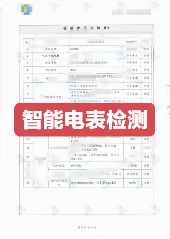 智能电表检测报告