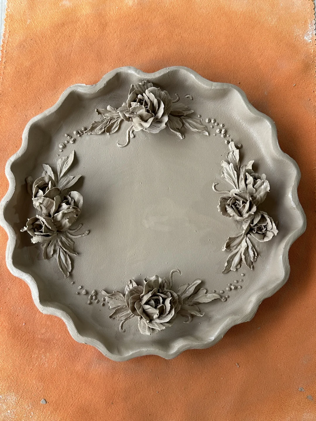 瞧瞧我最近做的陶艺裱花作品