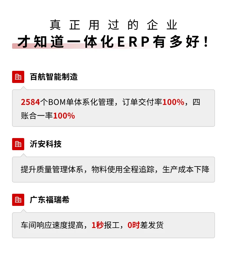 机械行业ERP=生产+项目+采购+质检+财务一体