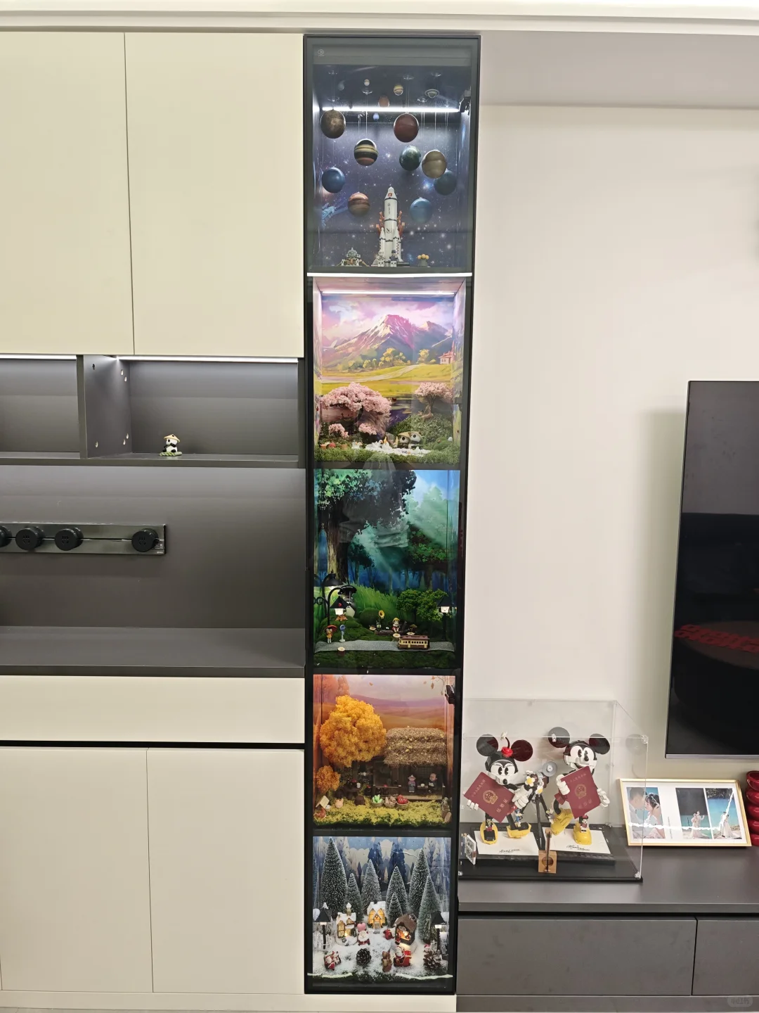 微景观展示柜抄作业成功啦！