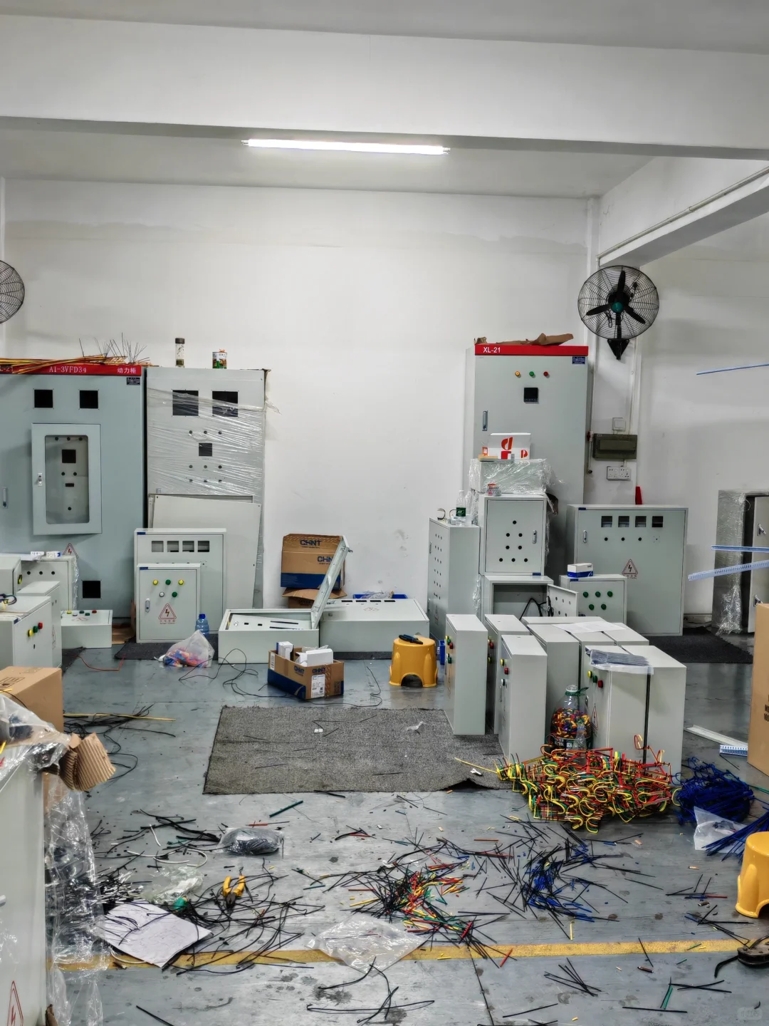 配电箱安装现场