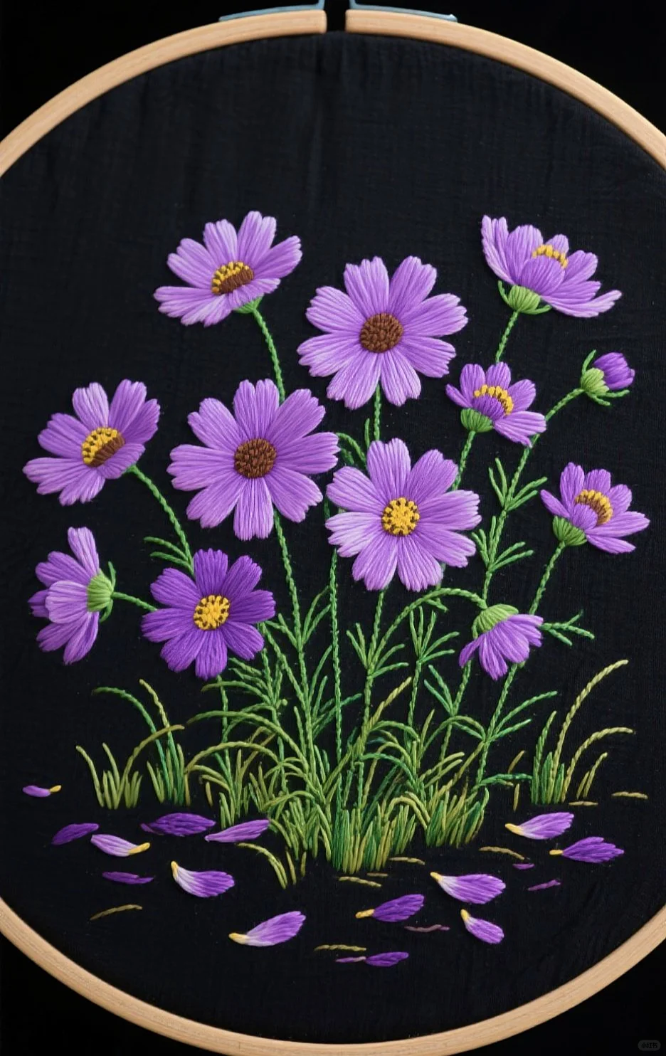 一针一线绣出的浪漫花海