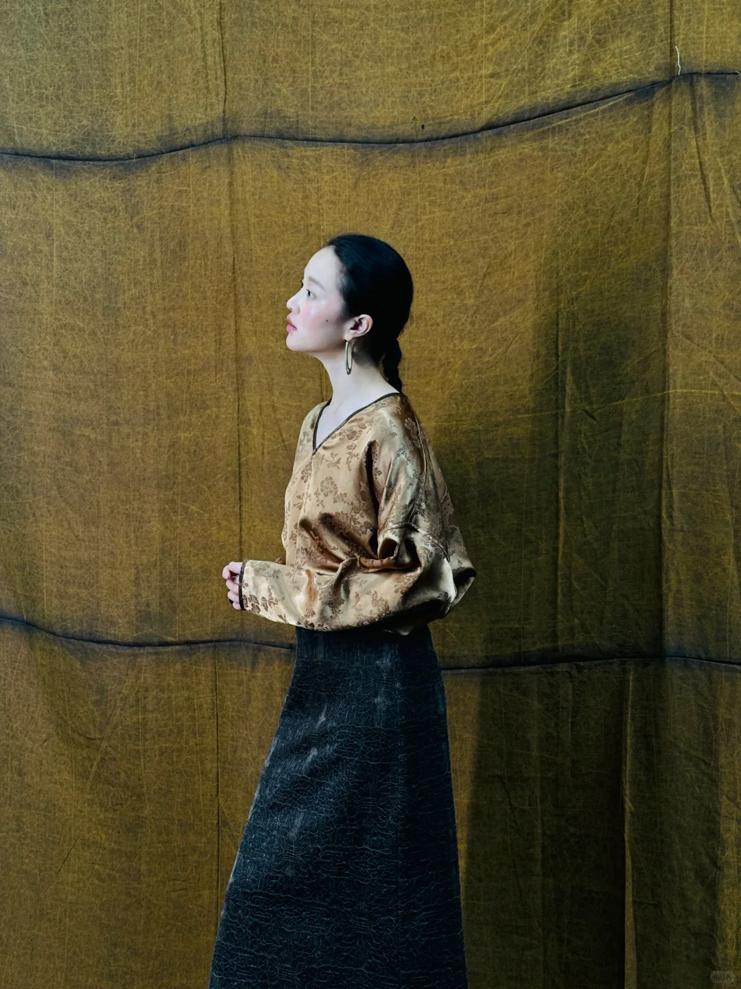 绝美缎光古金香云纱～