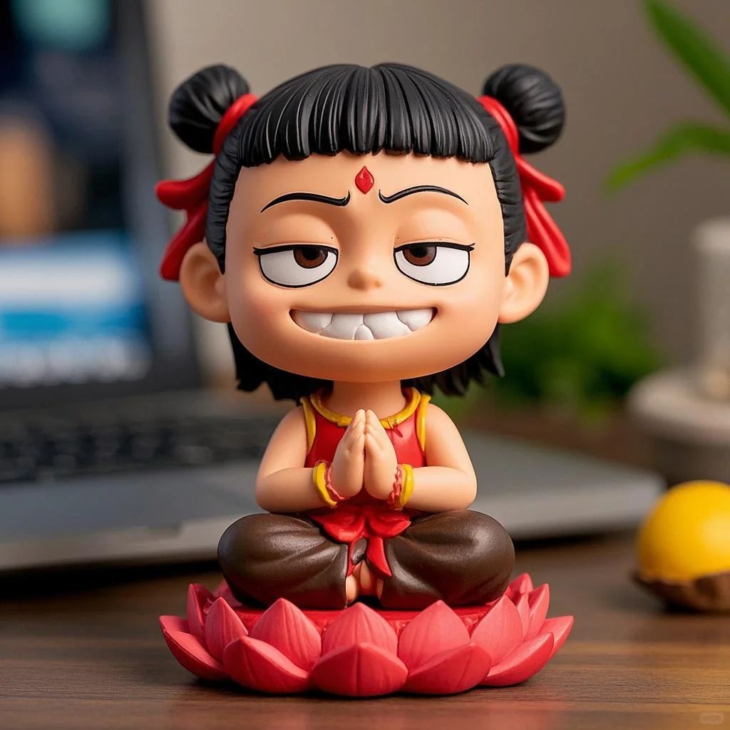 哪吒，敖丙，玩具摆件适合于办公室，车摆件