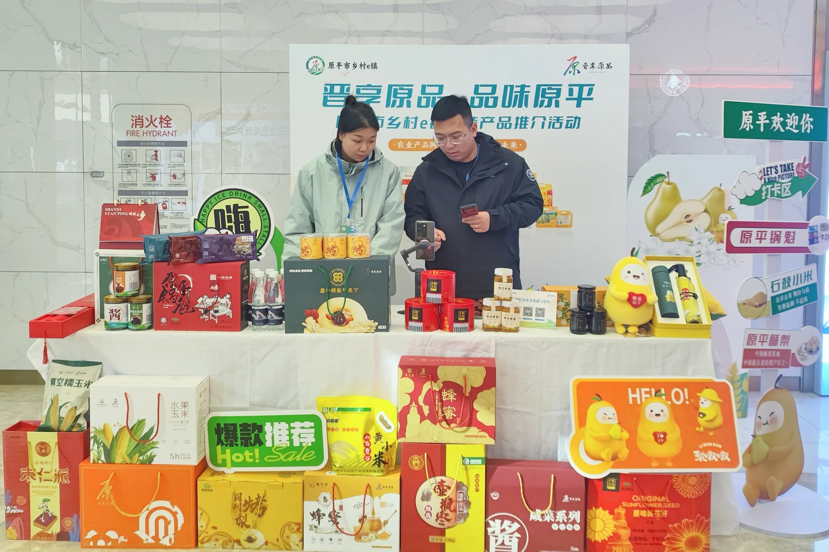 原平市乡村e镇农特产品展销活动