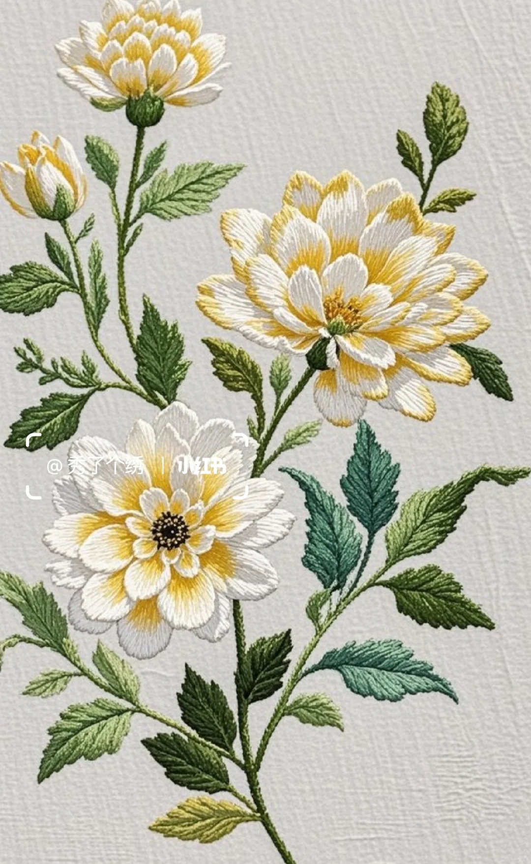 刺绣小画欣赏/花?