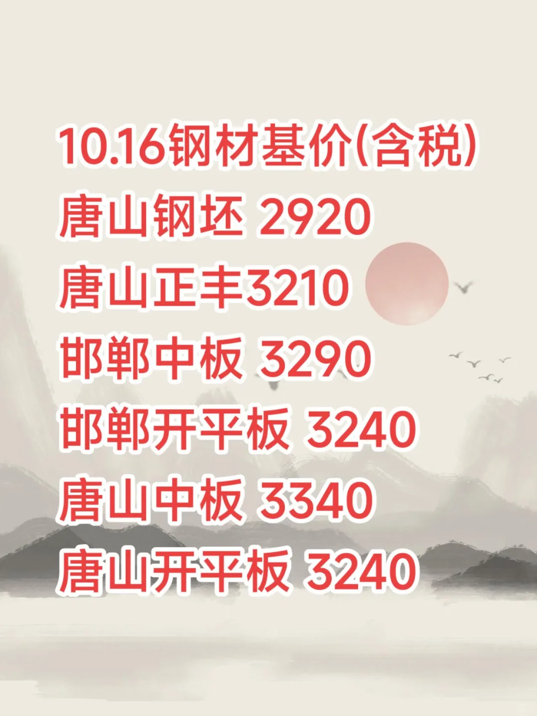 10.16钢材价格