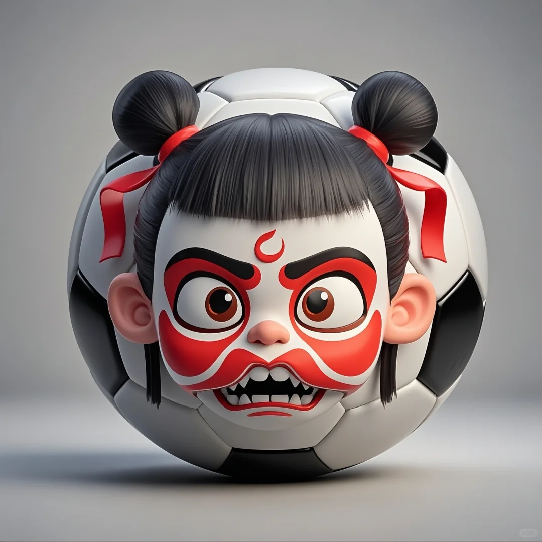 当哪吒遇上足球⚽ 可爱到犯规