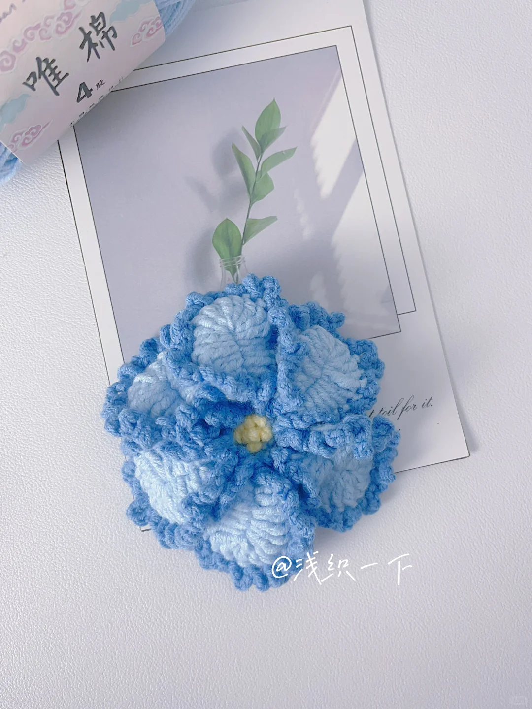 一体钩紫薇花发夹｜附图解