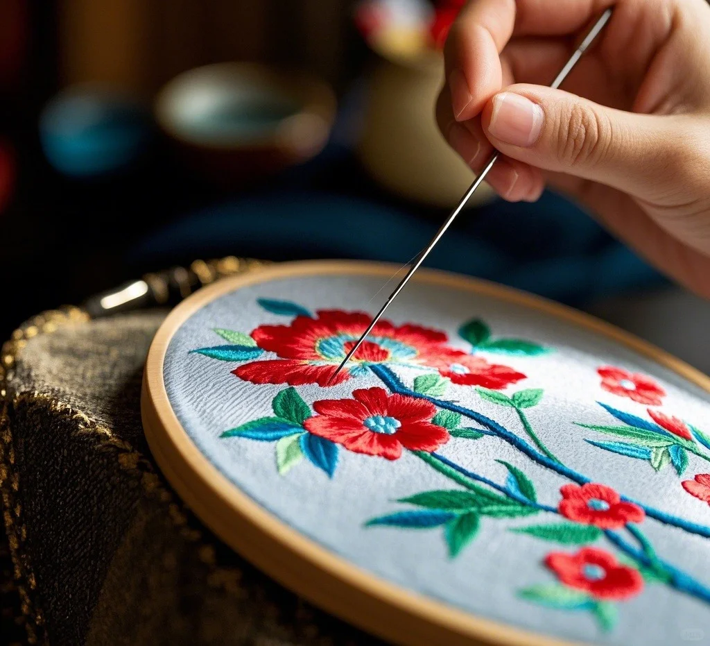 京绣针法解析｜宫廷绣娘私藏的「绣花密码」