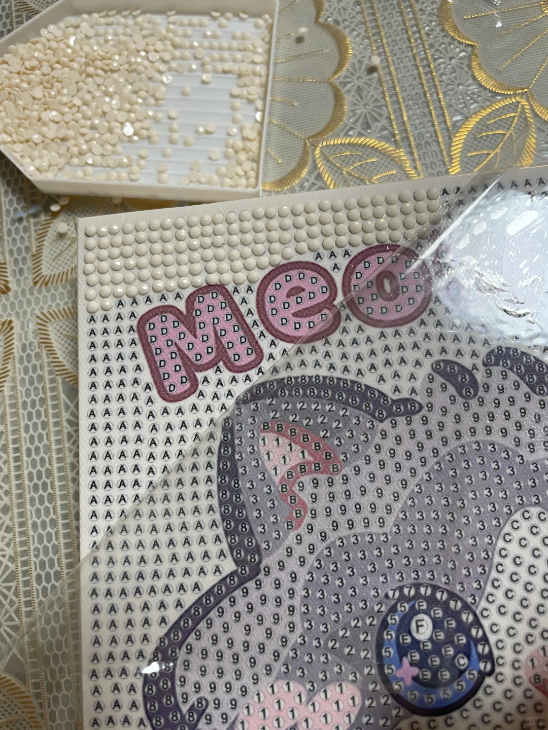 钻石贴画，原以为密集恐惧，可是完全没有呀