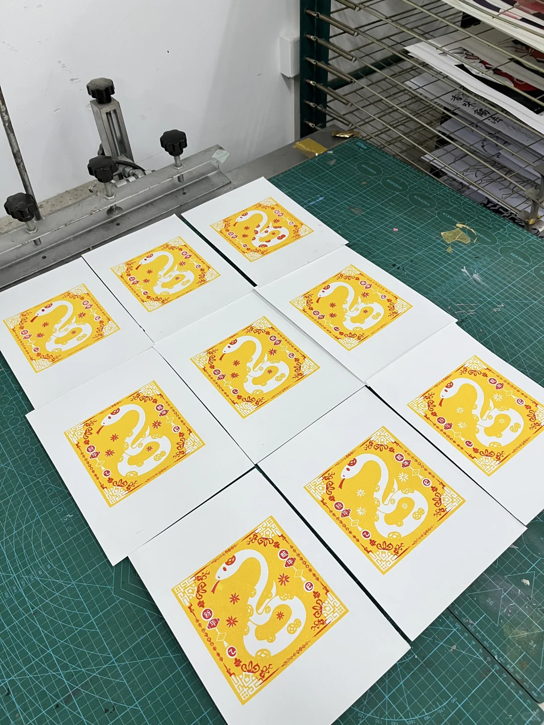 第一次做丝网版画