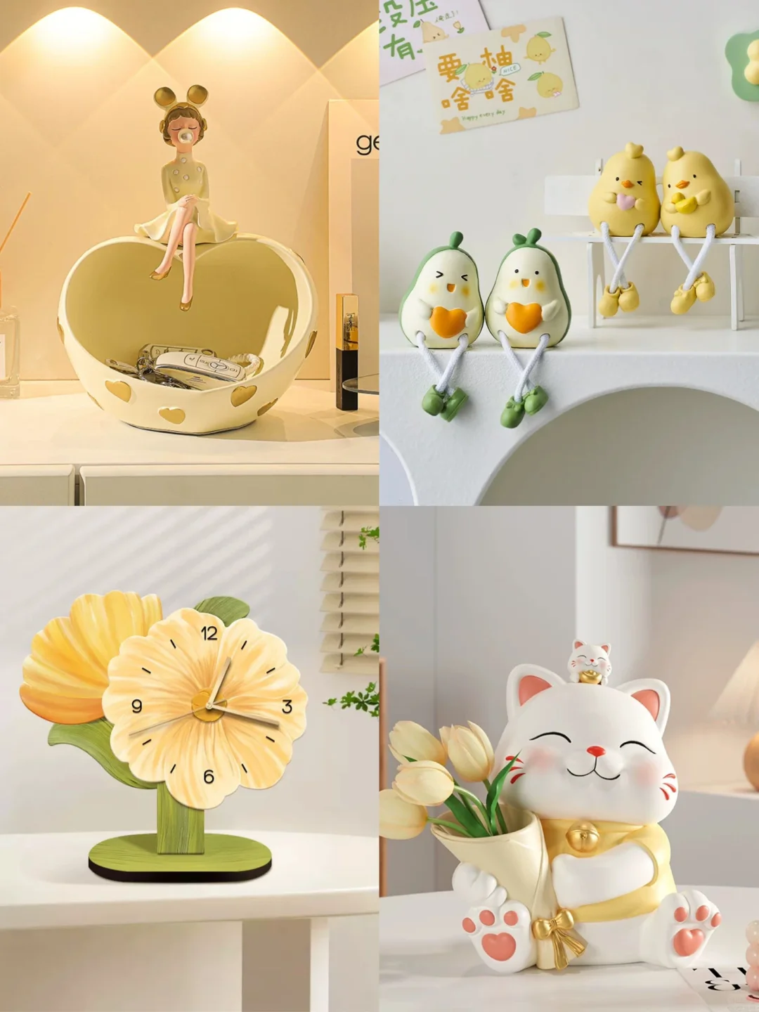 码住❗超级治愈的ins奶油风家居摆件合集?✨