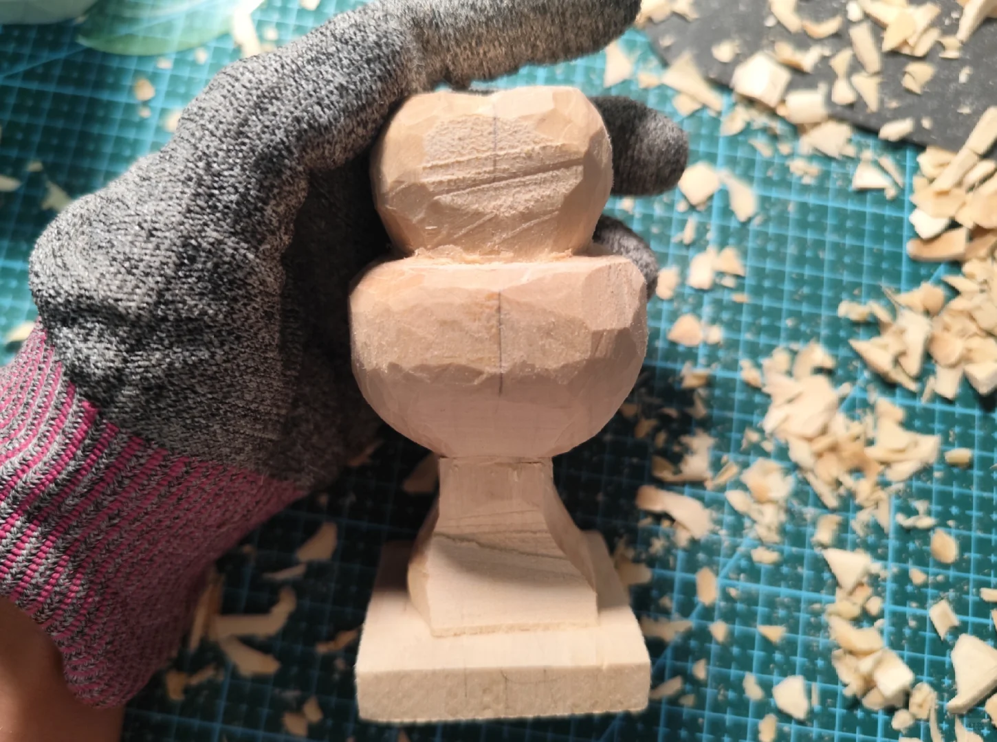 木雕新手不想削心形了~