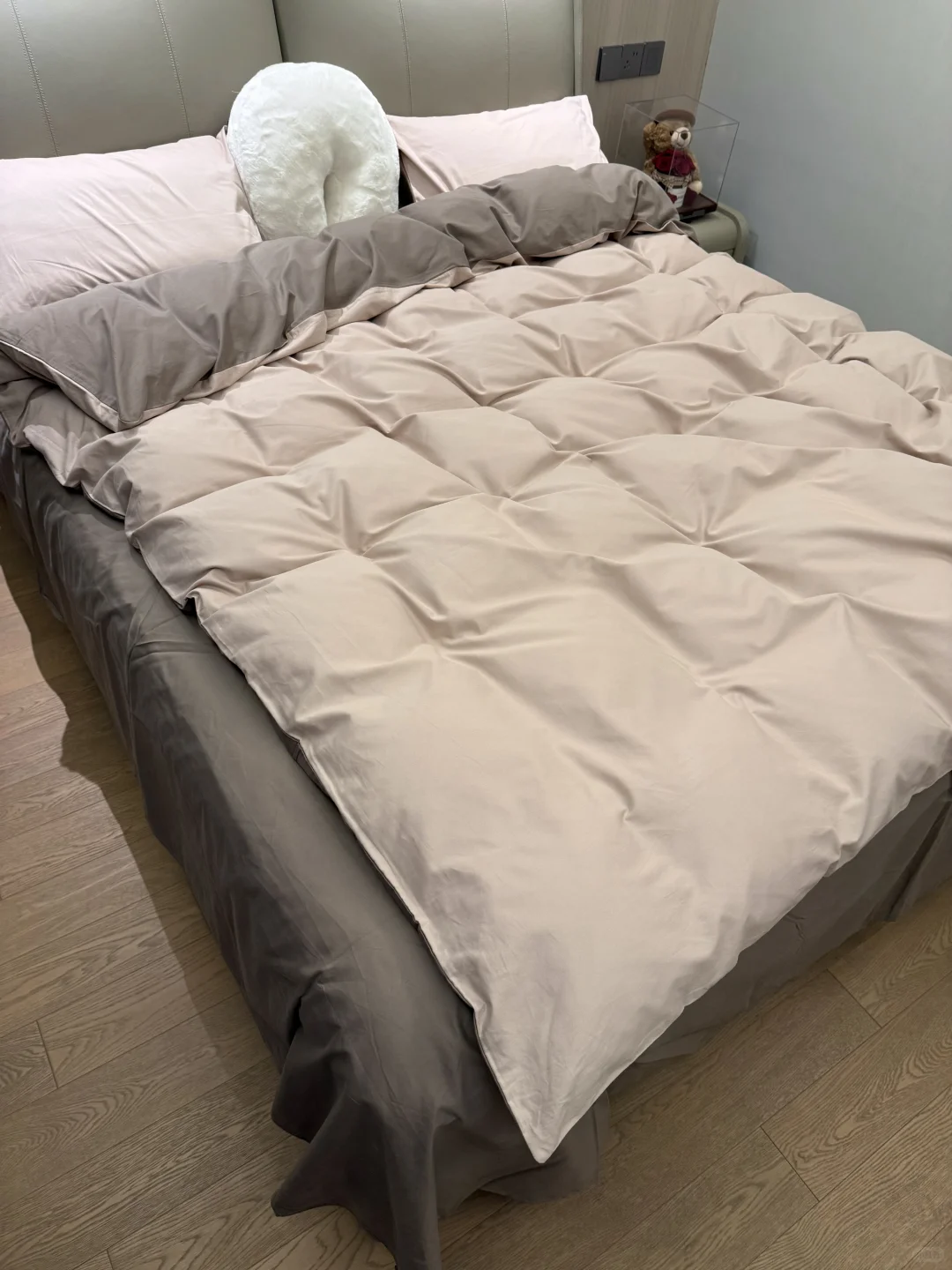 秋天冷了，换上睡了3年的磨毛四件套！！