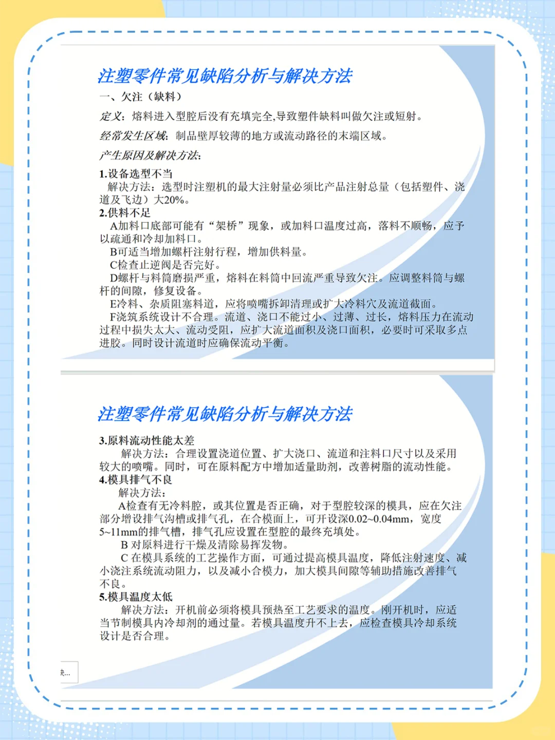 注塑成型工艺流程图