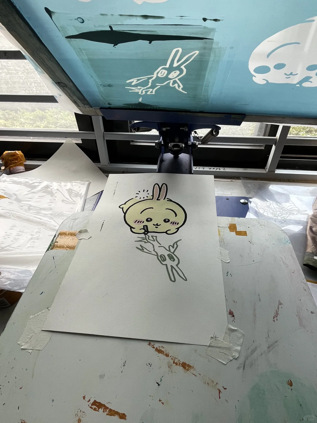 乌萨奇套色丝网印刷分享