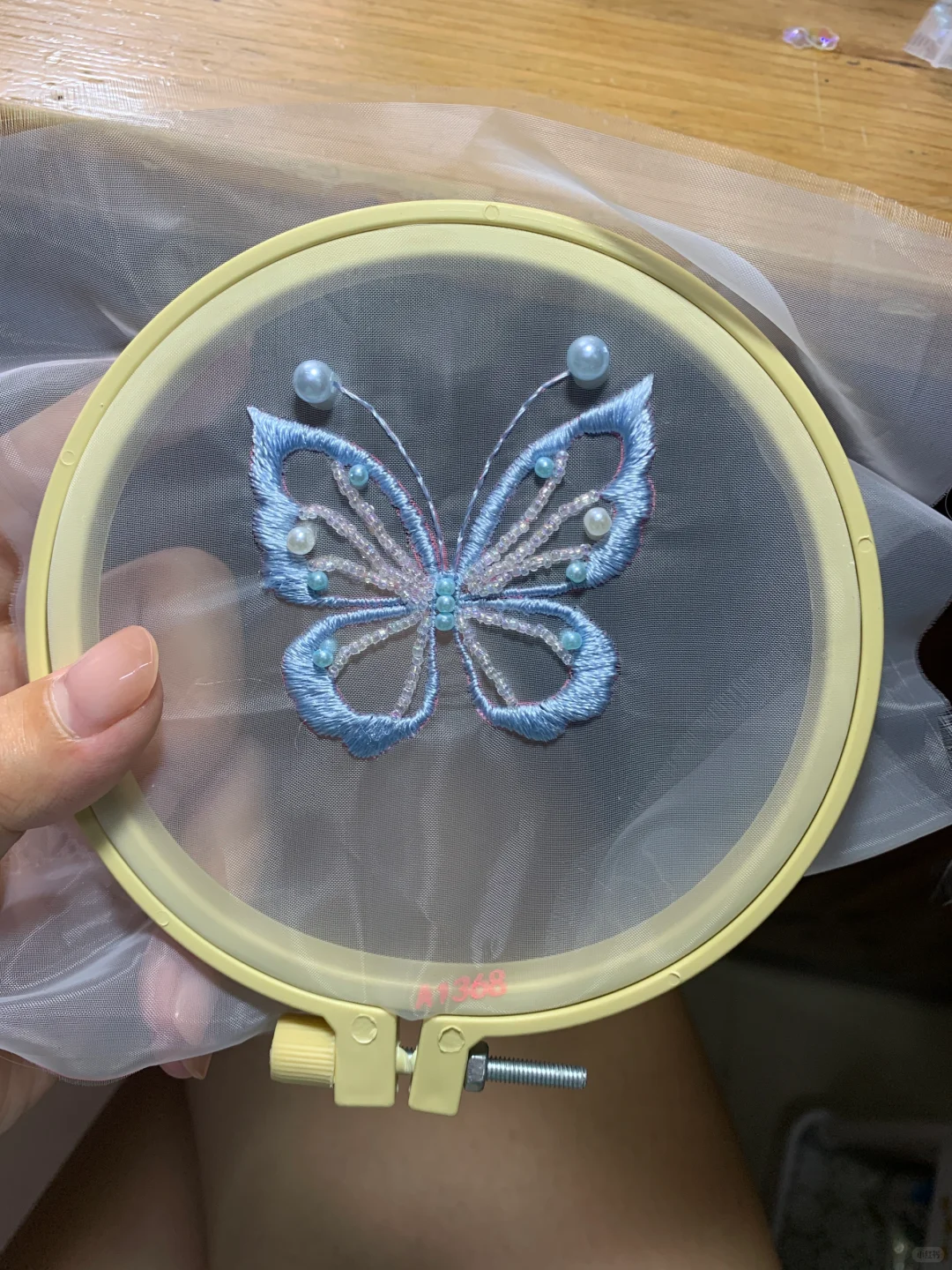 耶～第一次挑战成功双面绣