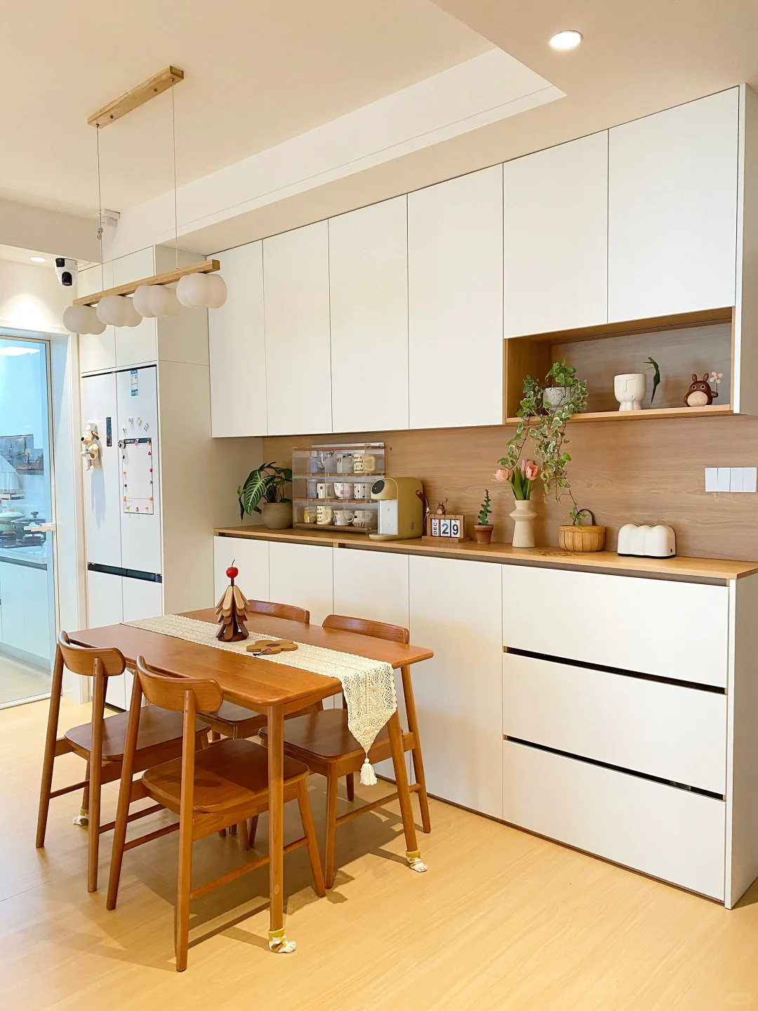 被全网抄作业的原木风餐边柜|附尺寸?