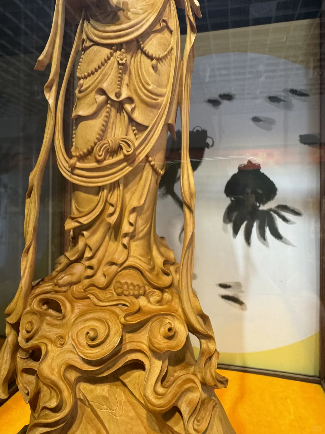 【千年匠心·木蕴慈悲——黄杨木雕观音像】